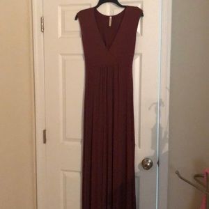 Women's Long Brown Dress